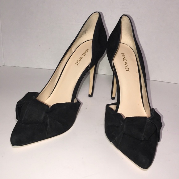 Nine West Shoes - Nine West black suede leather pump